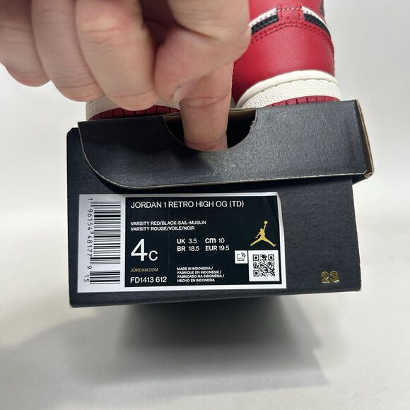 Nike Air Jordan 1 Retro High TD “Chicago/Lost & Found” 2024 - Picture 5 of 5